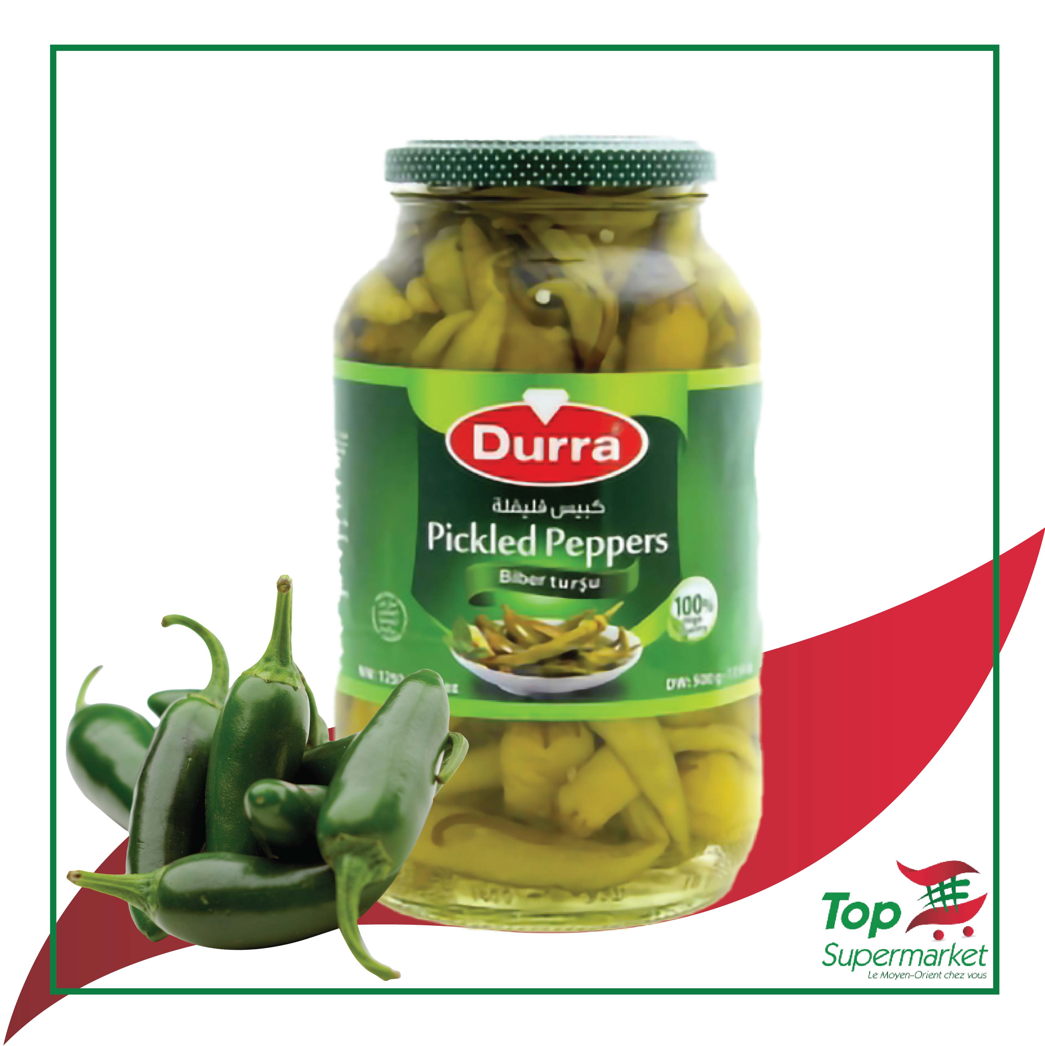 Durra piments marinés 600gr